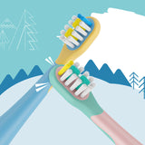 Children's Rechargeable Electric Automatic Toothbrush Sonic  Brush Silicone Head