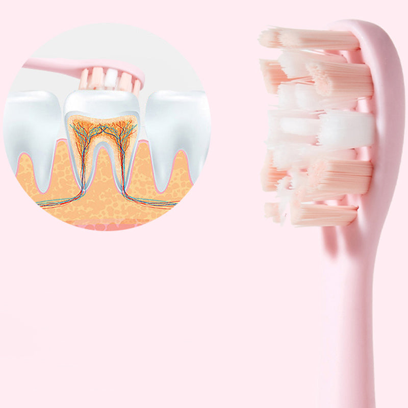 Special Electric Toothbrush Head Three-pack Pink White A&G Small waist 001-01