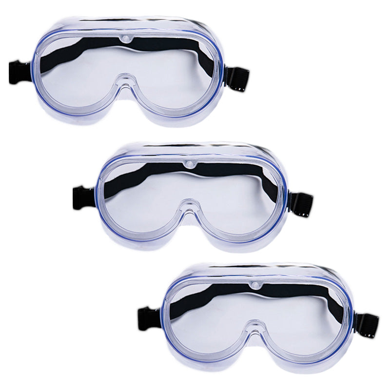 3PCS Medical Waterproof Goggles Antivirus Fully Enclosed Cover Eye Mask Glasses