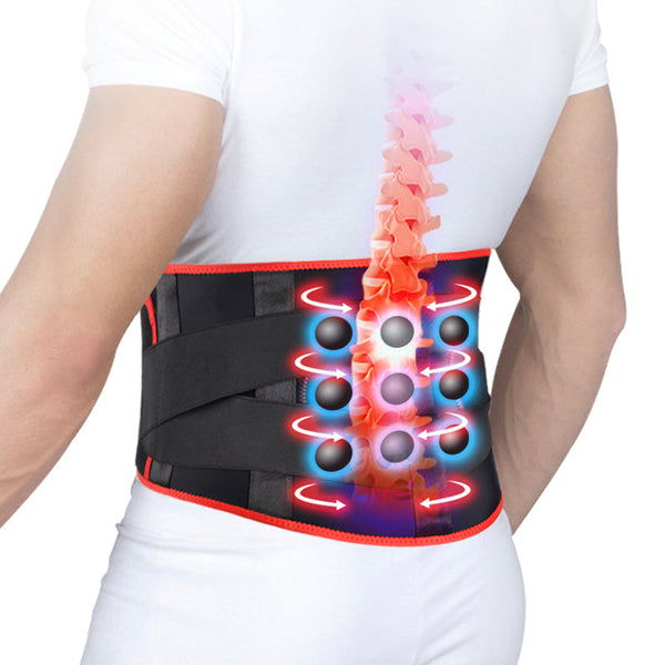 Electric Heating Cold Warm Back Pain Belt Waist Support Steel Plate Massager