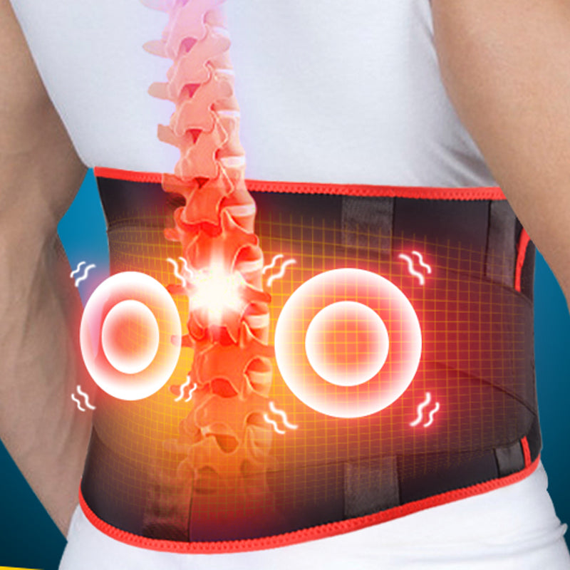 Electric Heating Cold Warm Back Pain Belt Waist Support Steel Plate Massager