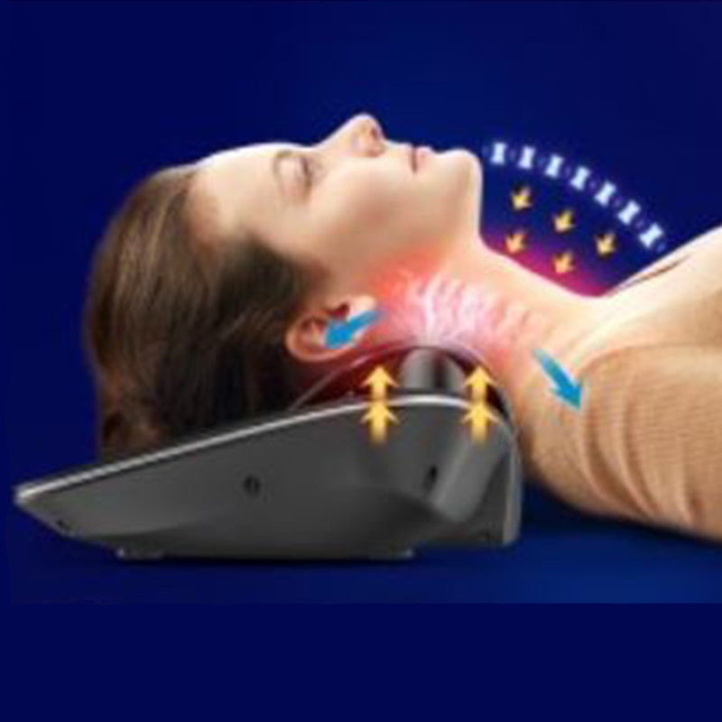 Neck Massager Physical Therapy Hot Compression Shoulder Apparatus Heating Pillow