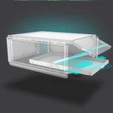 Stackable Transparent Sliding Shoebox Storage Box Plastic Drawer Organizer