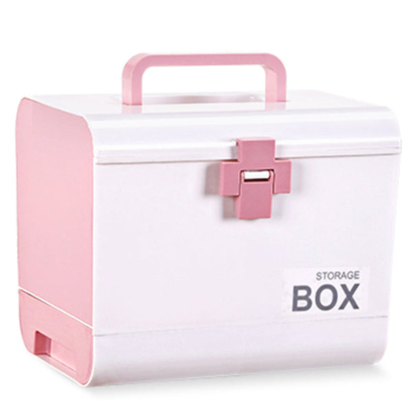 Medicine First Aid Kit Emergency Drug Home Medical Storage Plastic Dustproof Box