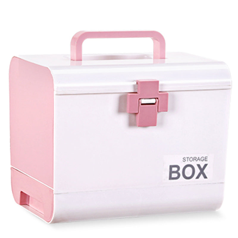 Medicine First Aid Kit Emergency Drug Home Medical Storage Plastic Dustproof Box