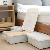 Large-capacity Under Bed Pulley Quilt Clothing Books Storage Box