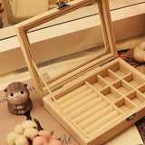 Dustproof Storage Box for Earrings, Earrings, Jewelry