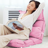 Adjustable Folding Lazy Sofa Floor Chair with Head Waist Leg Support