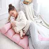 Adjustable Folding Lazy Sofa Floor Chair with Head Waist Leg Support