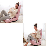 Adjustable Folding Lazy Sofa Floor Chair with Head Waist Leg Support