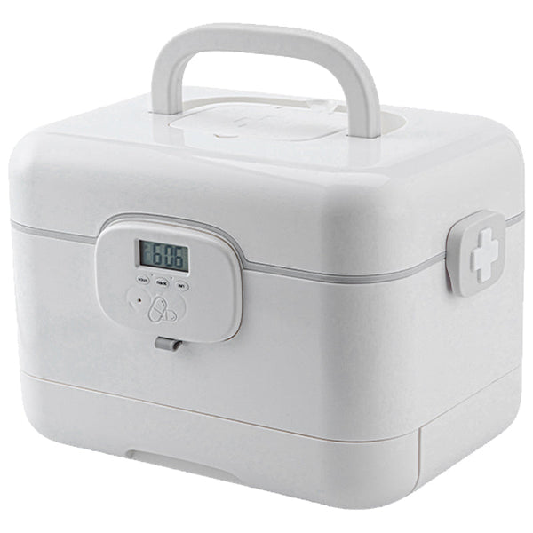 Home Care Medicine Box Smart Timed Alarm First Aid Medical Kit