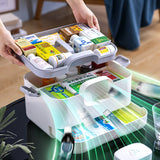 Home Care Medicine Box Smart Timed Alarm First Aid Medical Kit