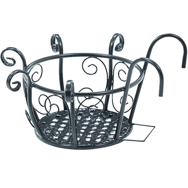 Nordic Balcony Flower Stand Decoration Shelf Wrought Iron Pot Hanger Green Plant