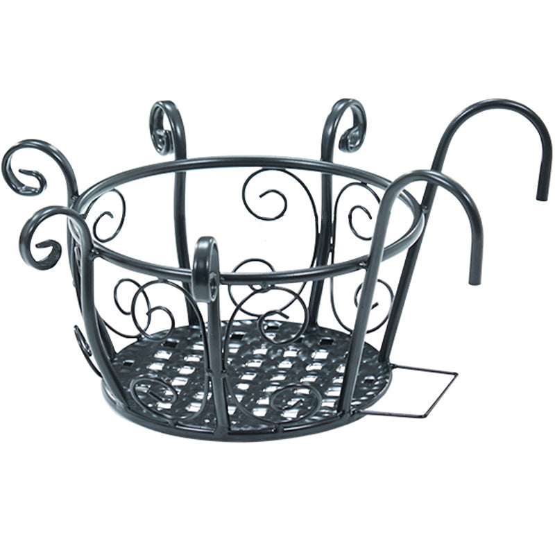 Nordic Balcony Flower Stand Decoration Shelf Wrought Iron Pot Hanger Green Plant
