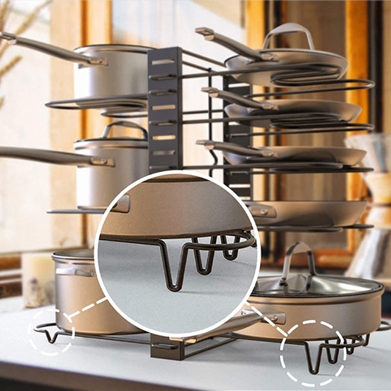 Multi-layer Pot Lid Pan Cutting Board Rack Storage