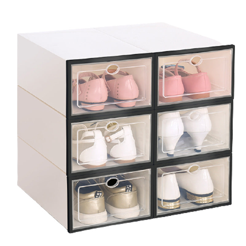 Transparent Shoe Box Storage Cabinet