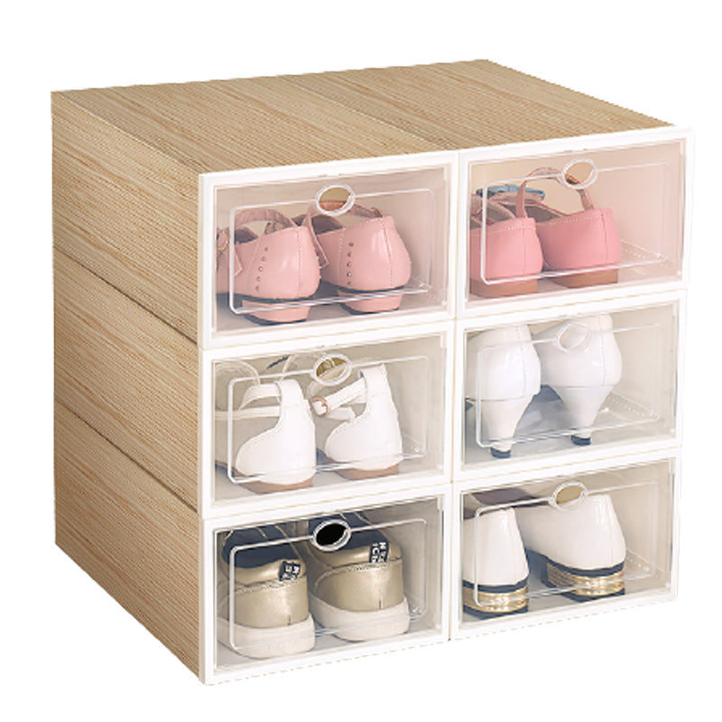 Transparent Shoe Box Storage Cabinet