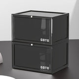 Multicolor Transparent Shoebox Side Opening Storage Box