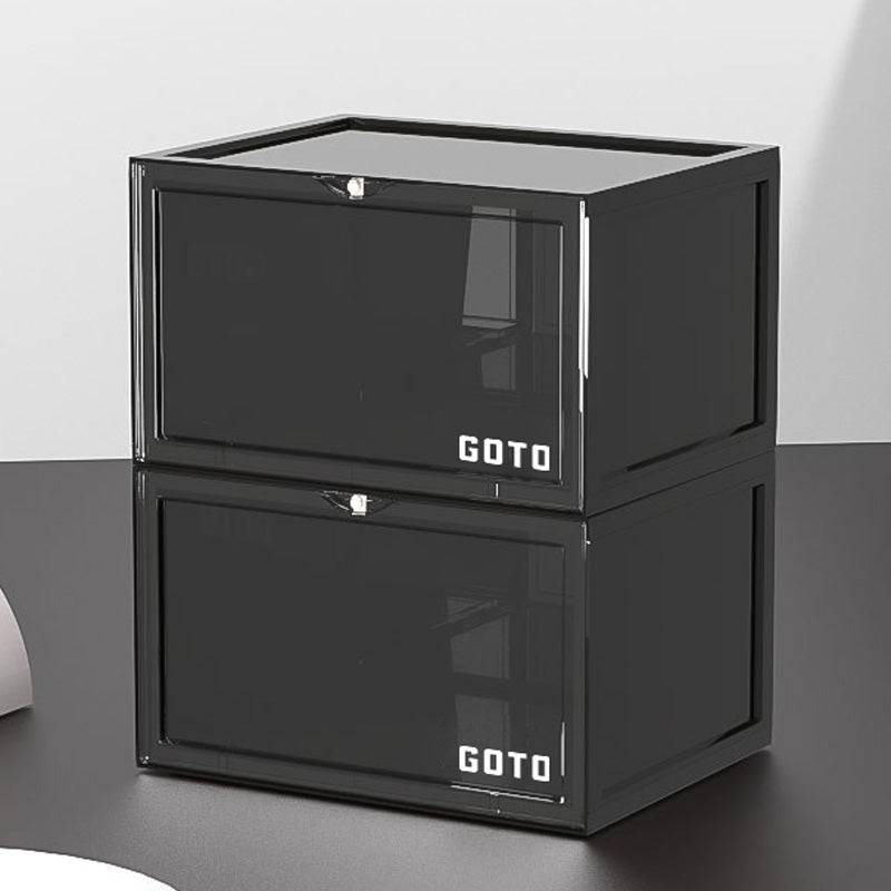 Multicolor Transparent Shoebox Side Opening Storage Box