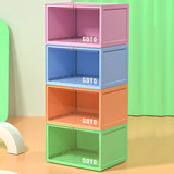 Multicolor Transparent Shoebox Side Opening Storage Box