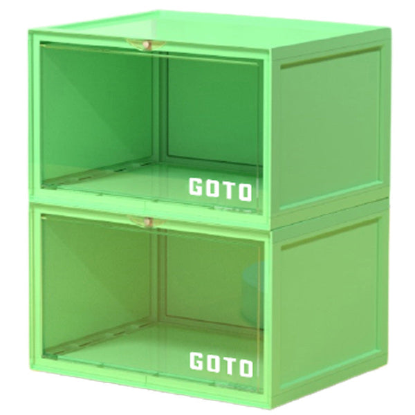 Multicolor Transparent Shoebox Side Opening Storage Box