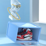 Multicolor Transparent Shoebox Side Opening Storage Box