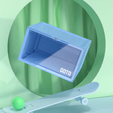 Multicolor Transparent Shoebox Side Opening Storage Box