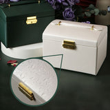High-end Jewelry Box Earrings Necklace Storage Multi-layer With Lock