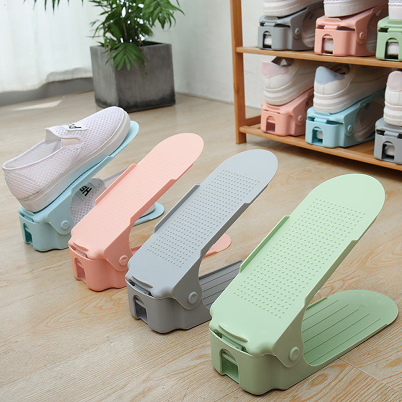 Home Space-saving Adjustable Shoe Rack Storage Cabinet Environmentally Friendly