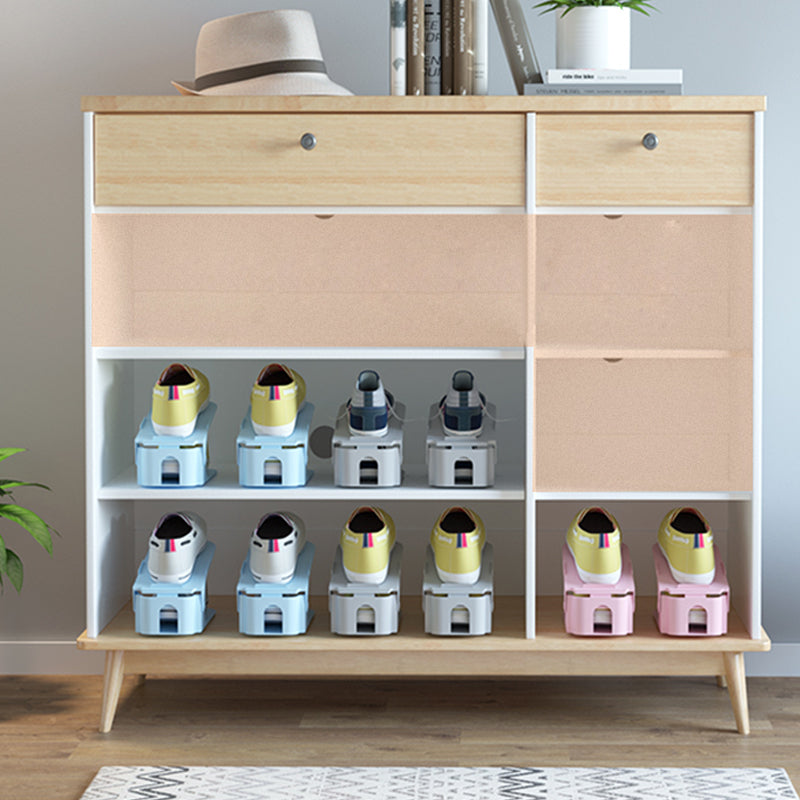 Home Space-saving Adjustable Shoe Rack Storage Cabinet Environmentally Friendly