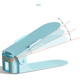 Home Space-saving Adjustable Shoe Rack Storage Cabinet Environmentally Friendly