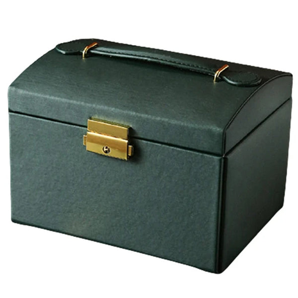 High-end Jewelry Box Earrings Necklace Storage Multi-layer With Lock