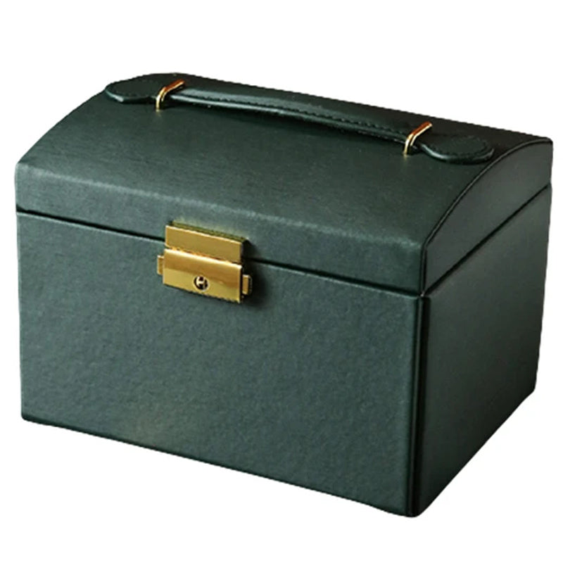 High-end Jewelry Box Earrings Necklace Storage Multi-layer With Lock
