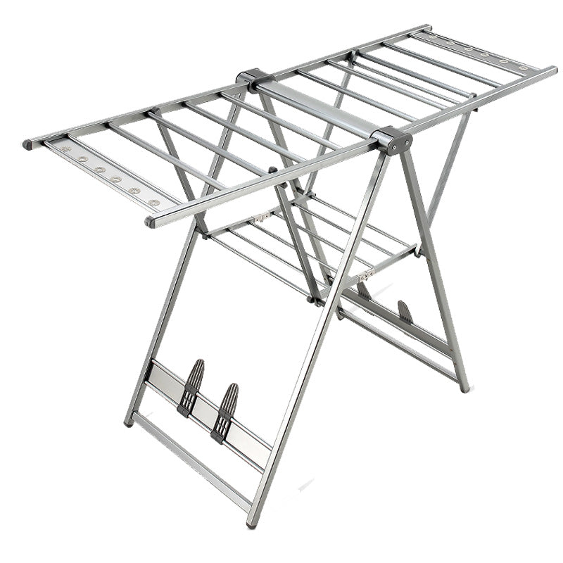 Floor Drying Folding Rack Balcony Indoor Cooling Clothes Quilt Aluminum Alloy