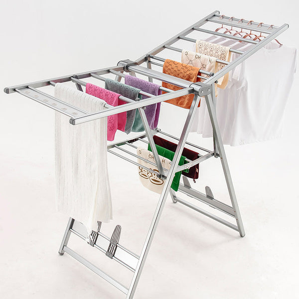 Floor Drying Folding Rack Balcony Indoor Cooling Clothes Quilt Aluminum Alloy
