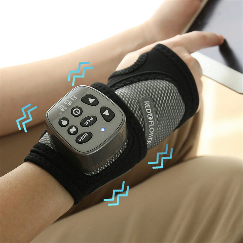 Electric Wrist Massager Adjustable Air Pressure Vibration Pain Relief Therapy