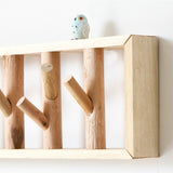 Hand-Made Wooden Wall Creative Coat Hook