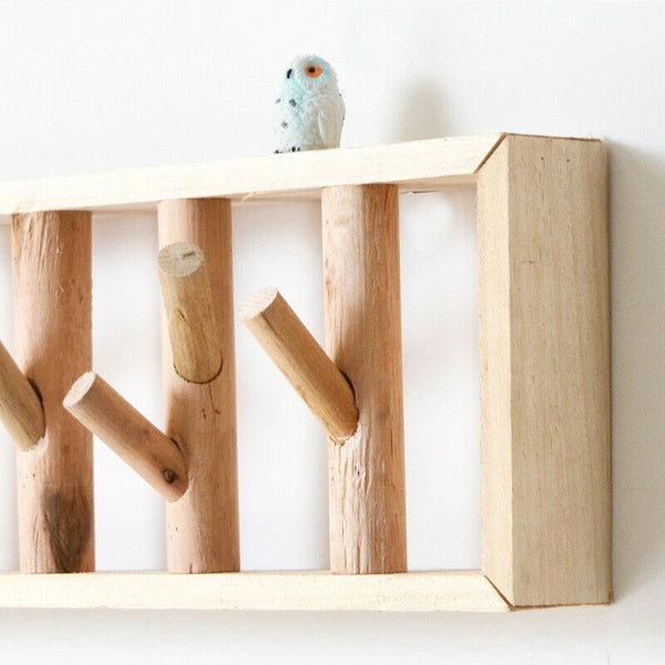 Hand-Made Wooden Wall Creative Coat Hook