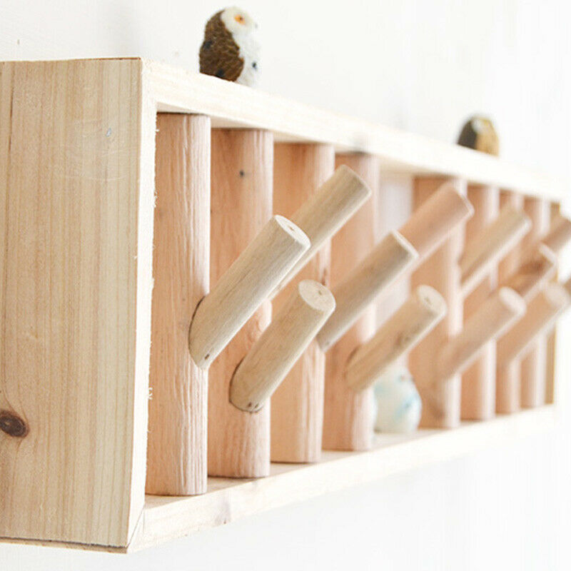 Hand-Made Wooden Wall Creative Coat Hook