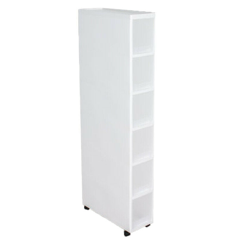 Kitchen Bathroom Wheeled Storage Box  Cabinet Drawer Type Ultra-narrow Slot Rack