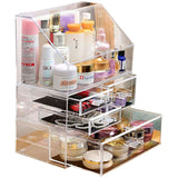 Transparent Acrylic Cosmetics Skincare Rack Organizer