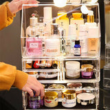 Transparent Acrylic Cosmetics Skincare Rack Organizer