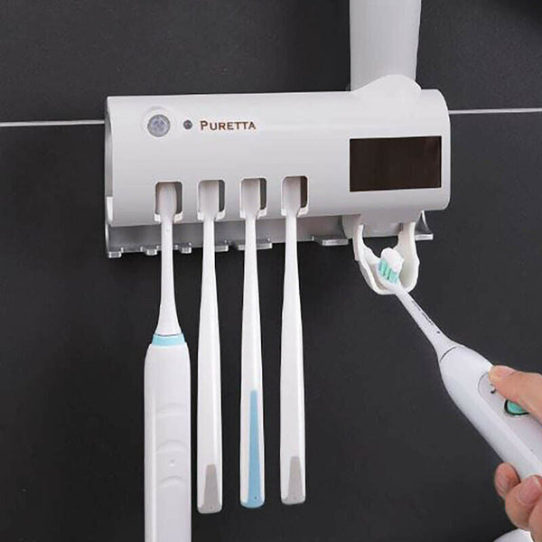 Smart Toothbrush Sterilizer UV Bathroom Toilet Electric Storage Box Dental Care