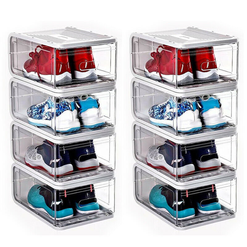 Transparent Storage Shoe Box  Display High Basketball Storage Cabinet