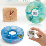 Smart Electric Medicine Box Pill Elder Reminder Voice Alarm Clock Timing Kit