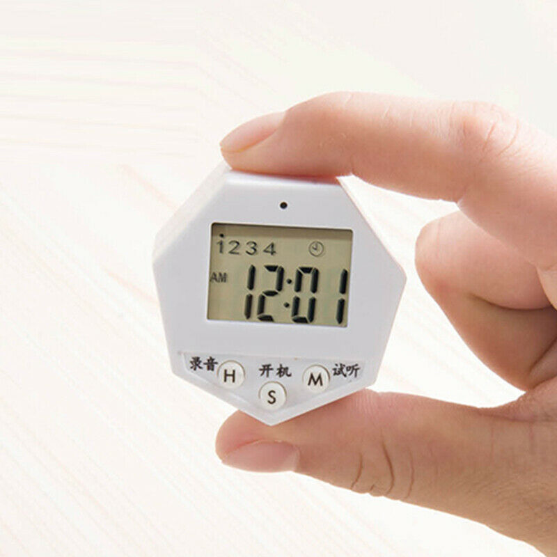 Smart Electric Medicine Box Pill Elder Reminder Voice Alarm Clock Timing Kit