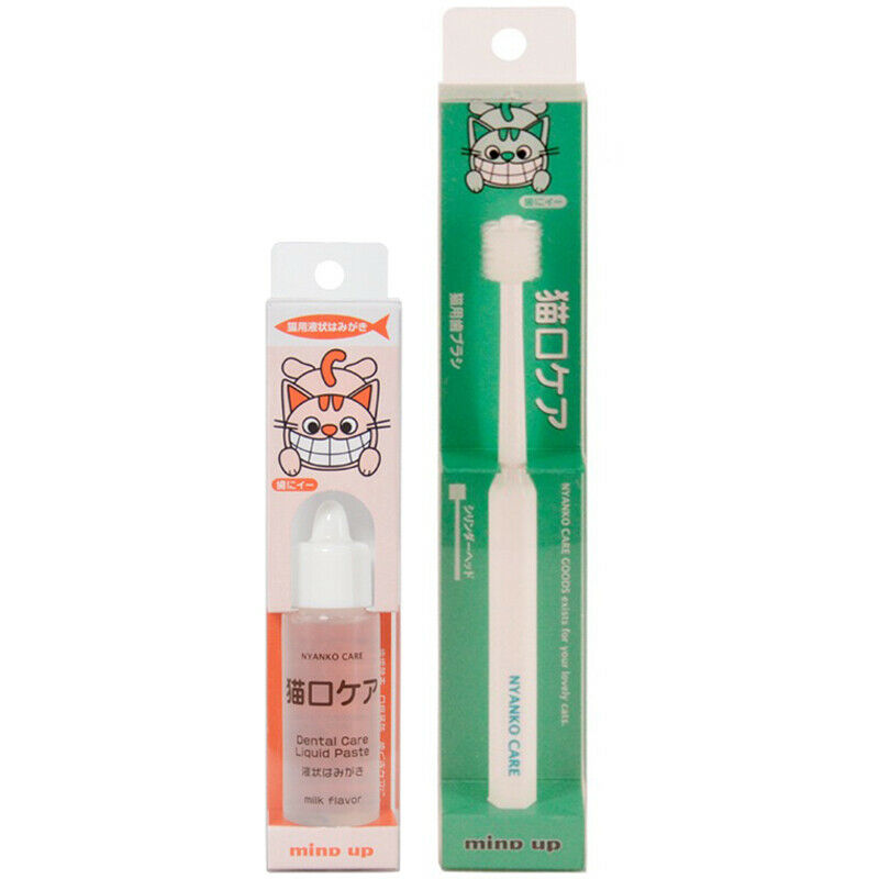 Pet Cat Toothbrush Cleaning Teeth Remove Bad Toothpaste NYANKO CARE