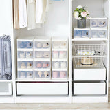 Transparent Plastic Storage Shoe Box flip Drawer Stackable  Dust-proof
