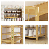 Multi-Layer Maple Leaf Style Cloth Shoe Cover Rack Shelf