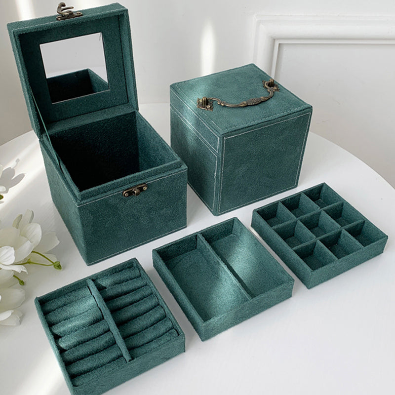 Jewelry Box Glass Earring Ring Display Organizer